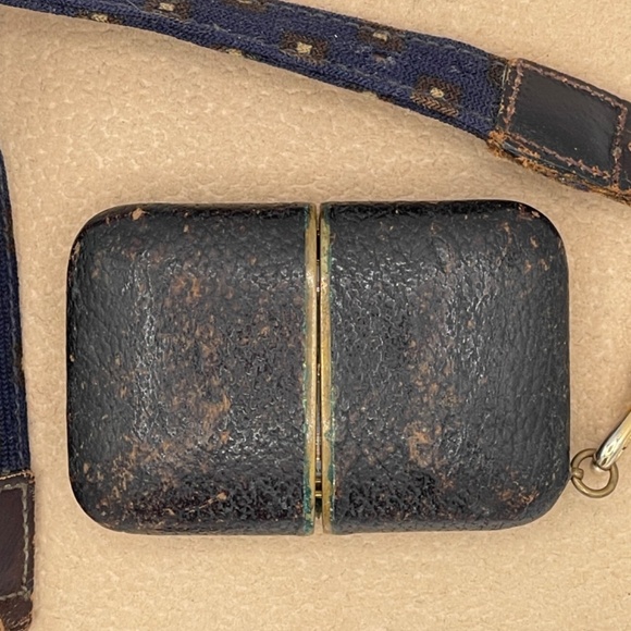 Vintage 1950s Shields Fifth Avenue N.Y  Brown Leather Purse Watch - Picture 4 of 16